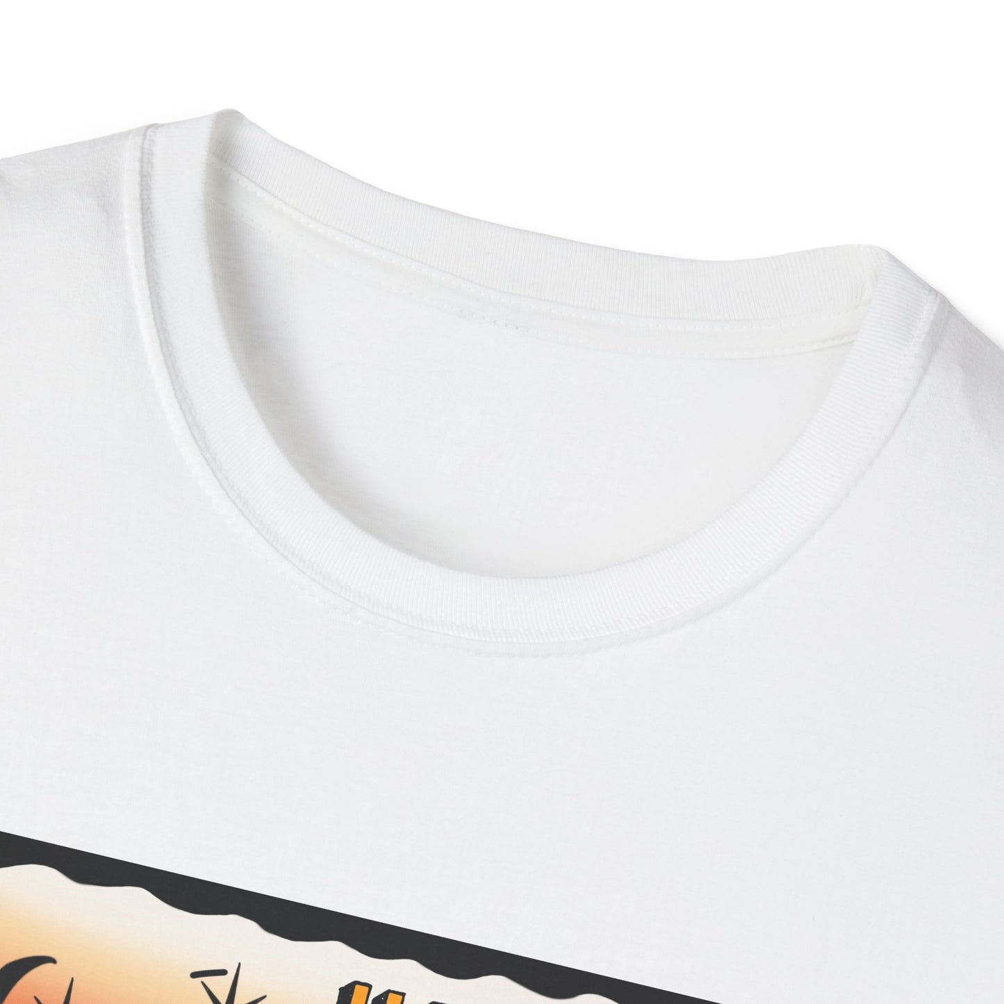 Heron Club Graphic T-Shirt — Retro Halloween Rose & Bats Tee